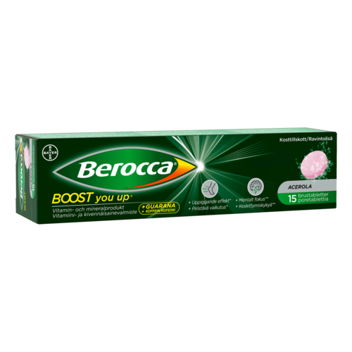 Berocca Boost vitamiini- ja kivennäisainevalmiste 15 poretablettia