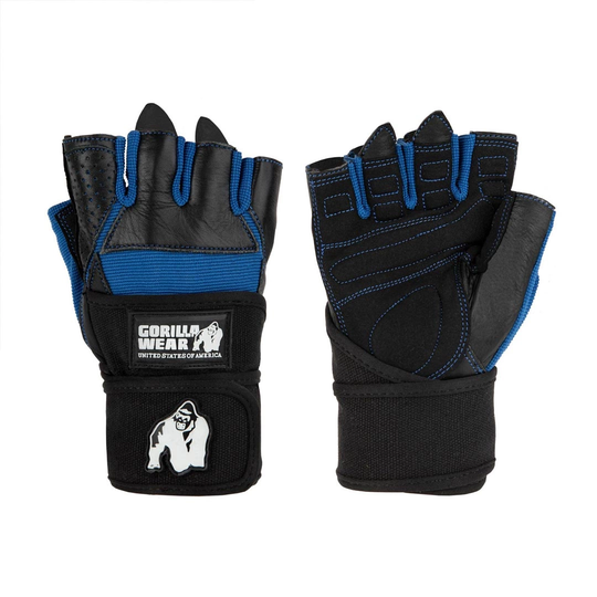 Gorilla Wear Dallas Wrist Wraps Gloves Black/blue M
