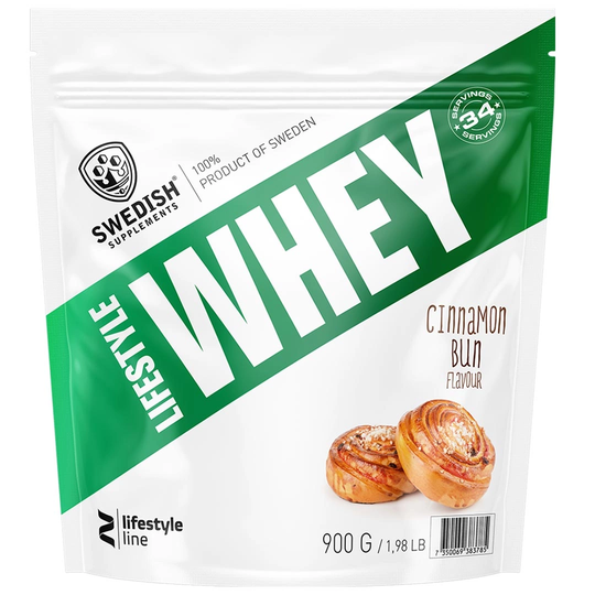 Swedish Supplements Lifestyle Whey 900 G Cinnamon Bun