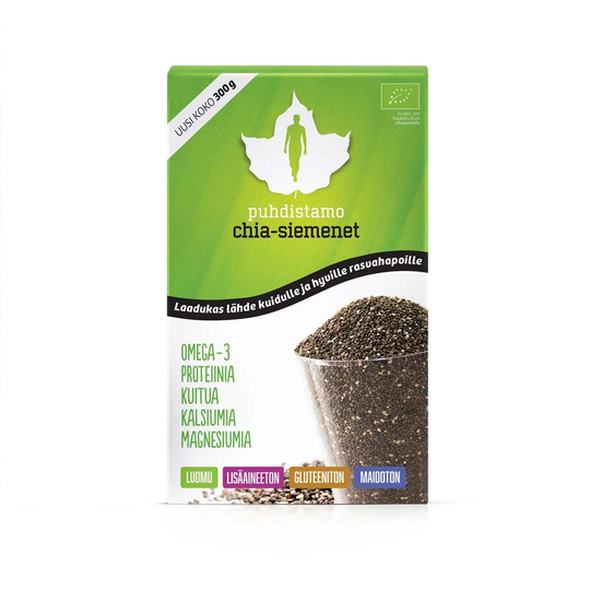 Puhdistamo Luomu Chia-siemenet