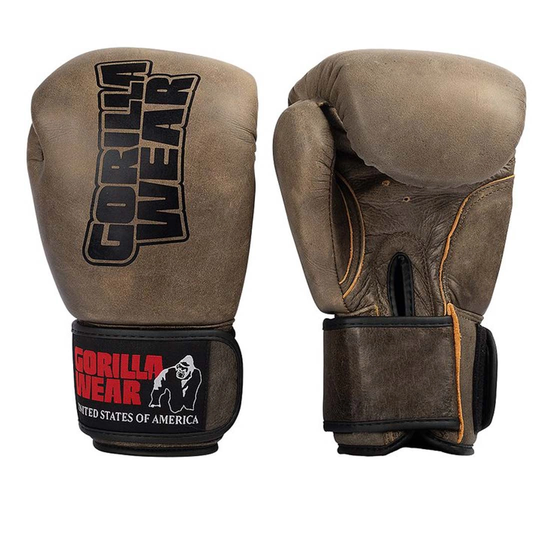 Gorilla Wear Yeso Boxing Gloves Vintage Brown 16 Oz