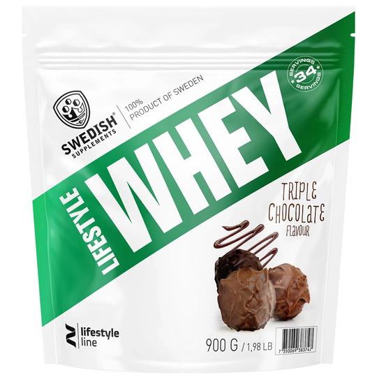Swedish Supplements Lifestyle Whey 900 G Triple Chocolate