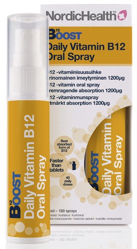 Nordic Health Boost B12 vitamiinisuihke 25 ml