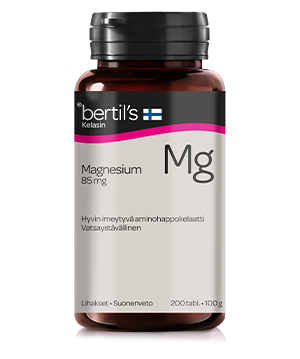 Bertils Kelasin magnesiumtabletti 200 kpl