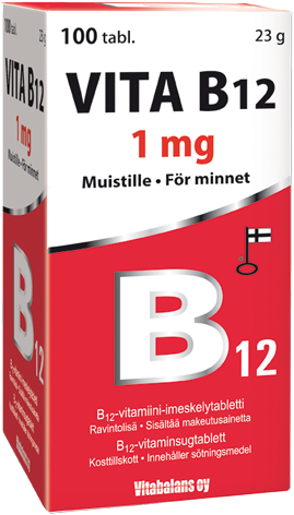 Vita B12 1000 mikrog 30 imeskelytablettia