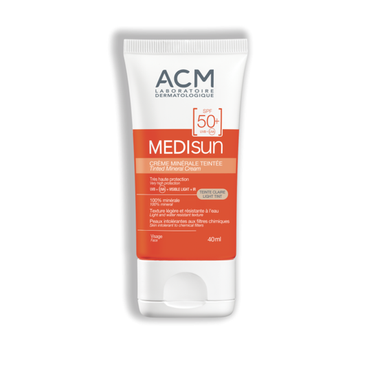 ACM Medisun Mineral SPF50+ kevyt sävy 40 ml auringonsuojavoide