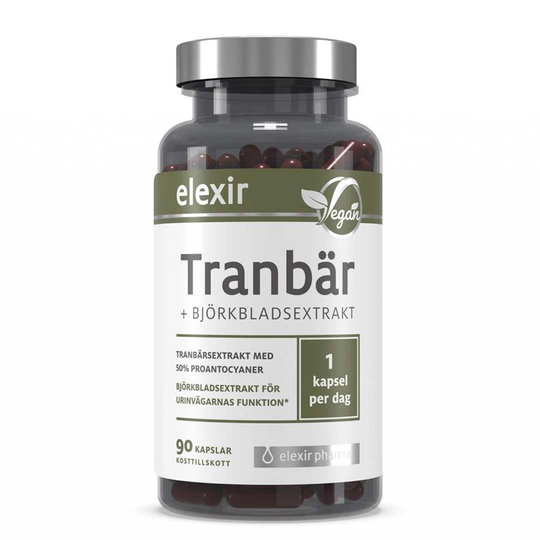 Elexir Pharma Tranbär 90 Caps