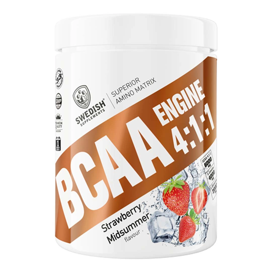 Swedish Supplements Bcaa Engine 4:1:1 400 G Strawberry Midsummer