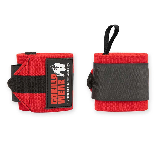Gorilla Wear Wrist Wraps Ultra Black/red