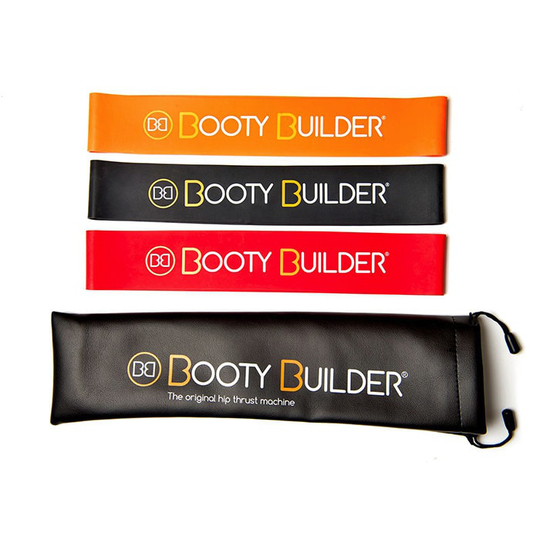 Booty Builder Mini Bands, Black, 3-Pack