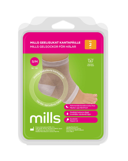 Mills Geelisukat kantapäille, koko S/M 1 pari