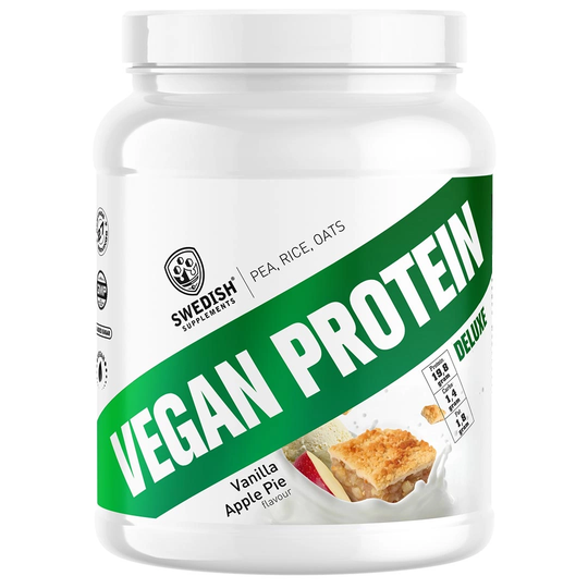 Swedish Supplements Vegan Protein Deluxe 750 G Vanilla Apple Pie