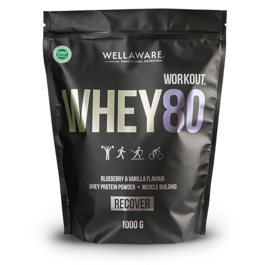 Wellaware Whey80 1 Kg Blueberry Vanilla