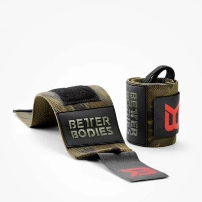 Better Bodies Camo Wrist Wraps Dark Camo