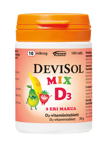 Devisol Mix D3-vitamiini 100 tablettia *