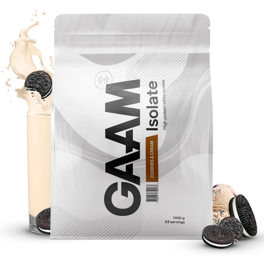Gaam 100% Isolate Premium 1 Kg Cookies & Cream