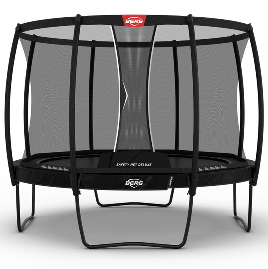 BERG Champion Regular Trampoliini 330 cm + Deluxe-turvaverkko, musta