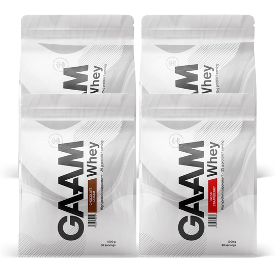 4 X Gaam 100% Whey Premium 1 Kg