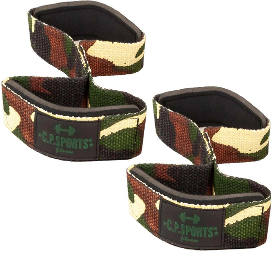 C.p. Sports Figure 8 Straps Lifting Loops Green Camo